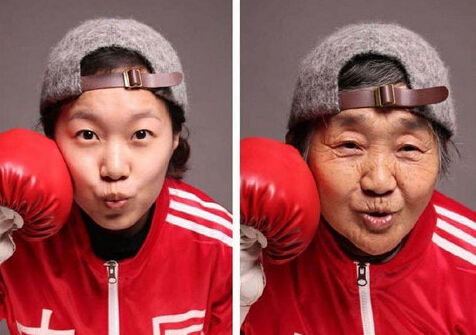  八旬奶奶返20岁 (组图)耍帅卖萌太温馨!▏奶奶