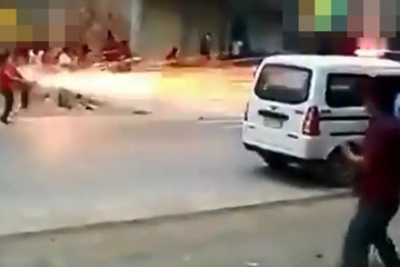 广西两迎亲队伍狭路相逢用烟花互射(图)多大仇