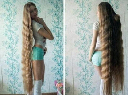  俄真人版长发公主 (图)网友:童话不都是骗人的!